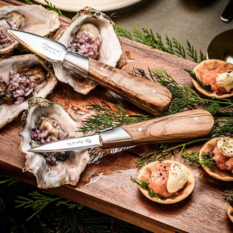 Østers/skjellkniver 2 stk olive