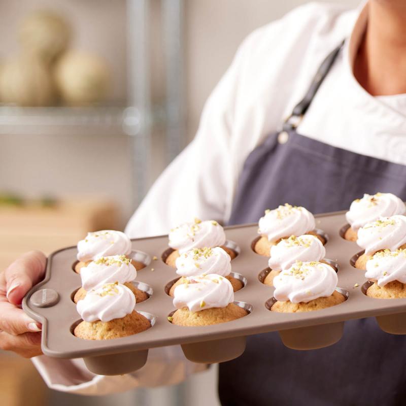 Muffinform 12 stk silikon latte