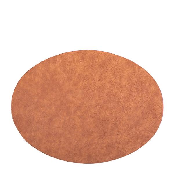 Troja dekkebrikke 45x33 cm oval karamell
