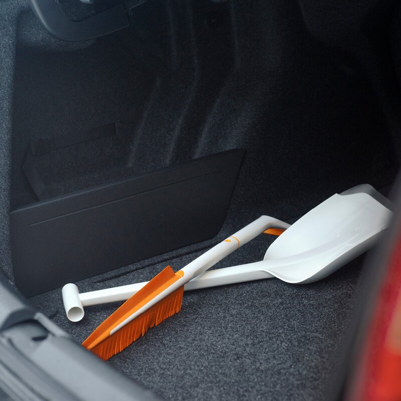 SnowXpert™ børste & isskrape 67,5 cm hvit/oransje
