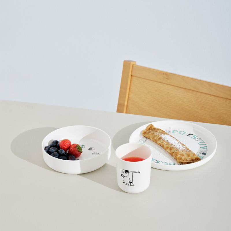 Moomin ABC dyp tallerken 15 cm turqouise