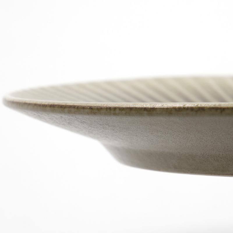Pleat tallerken 27 cm grå/brun