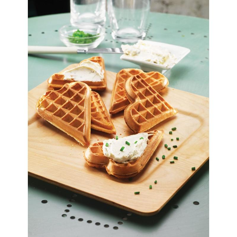 Snack toastjern plater Box 6: hjerte vaffler