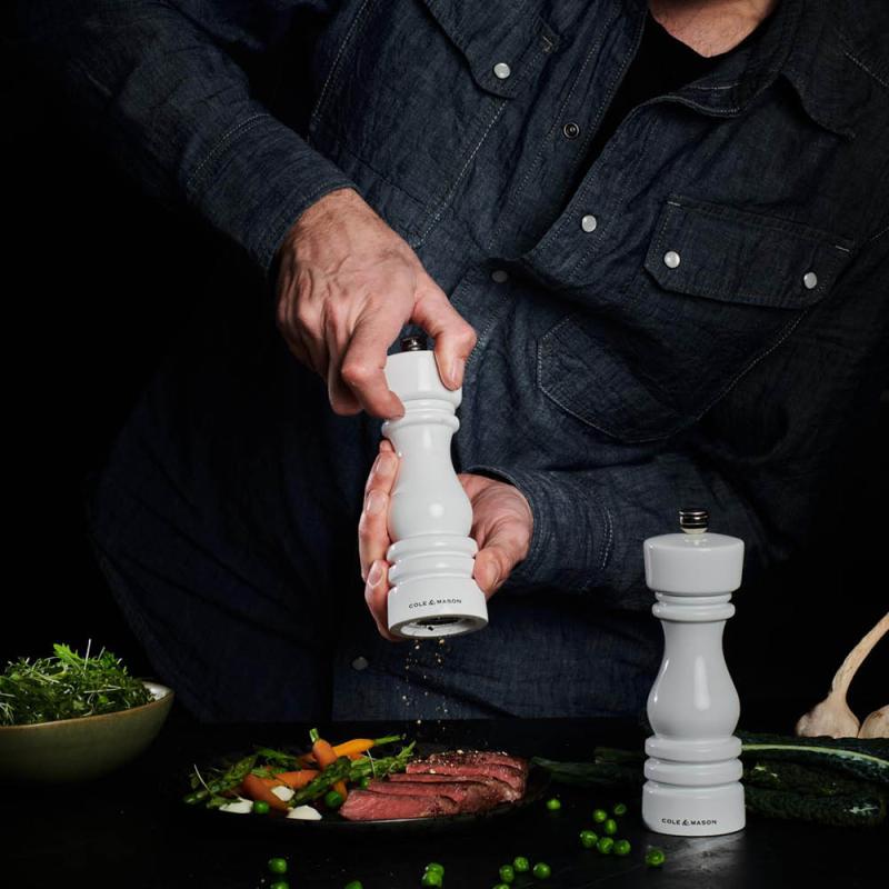 London salt- og pepperkvern 18 cm 2 stk hvit