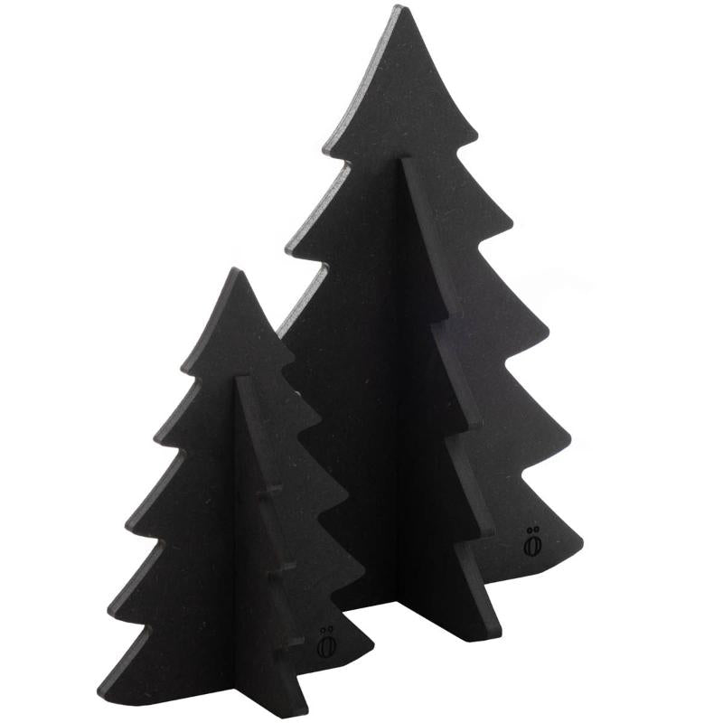 Juletre large 30 cm grå