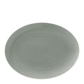 Rhombe Earth ovalt serveringsfat 28,5x21,5 cm moss
