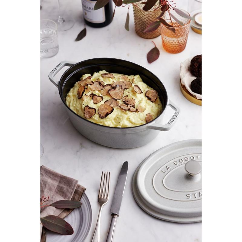 La Cocotte oval gryte 31 cm 5,5L hvit