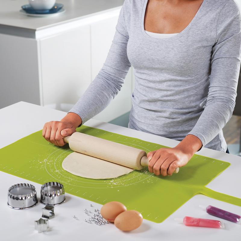 Roll-up bakematte 74x37 cm grønn