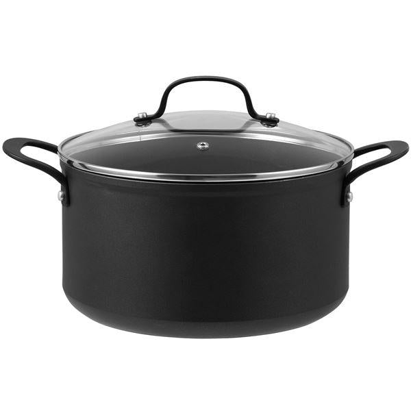 Arc gryte m/lokk 5,5L svart