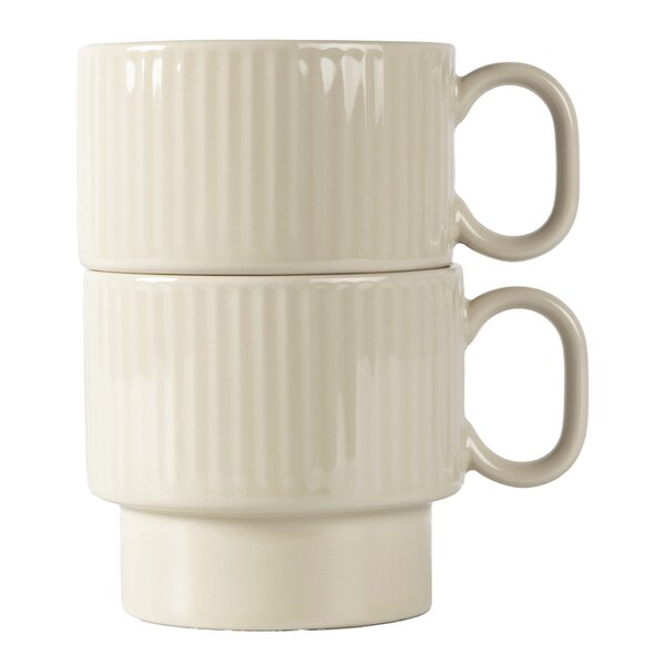 Coffee & More tekrus 50 cl 2 stk beige