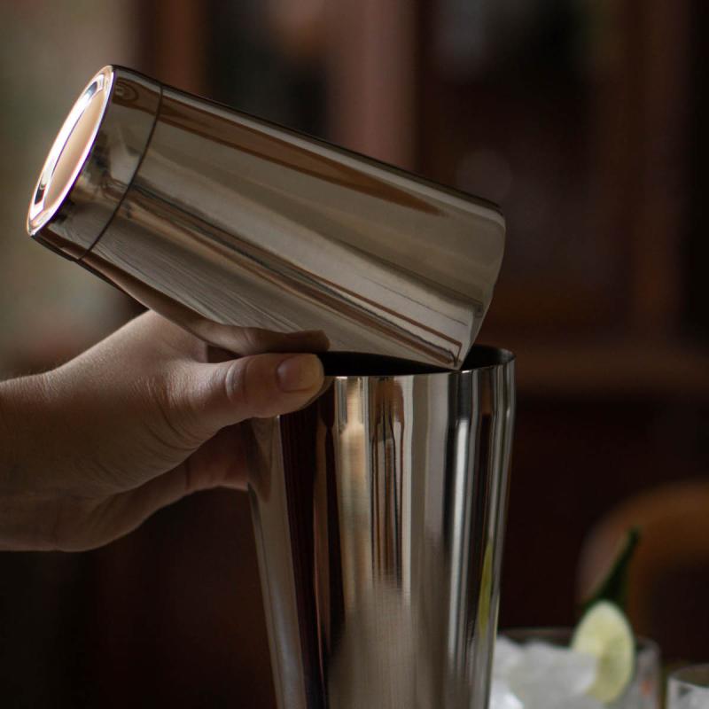 Bora boston shaker 500/700 ml stål