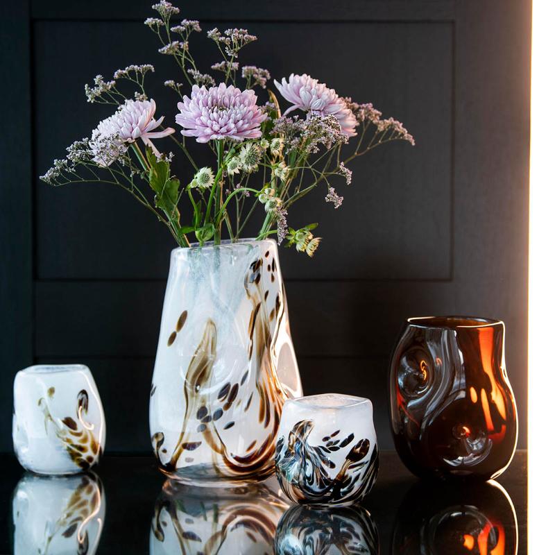 After Rain vase 20 cm brun
