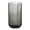 Vase 20 cm røkt glass