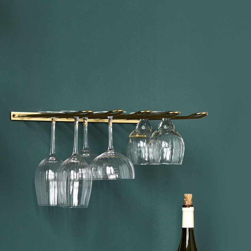 Stilio glass rack 40x30 cm antikk gullfinish