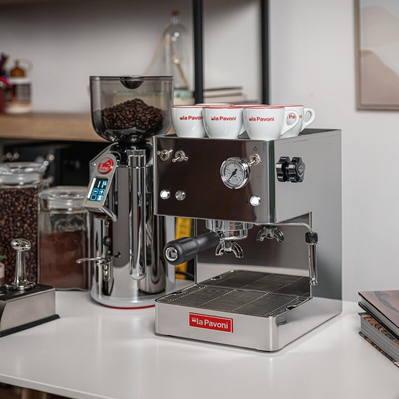 Casa bar manuell espressomaskin 2,7L polert stål