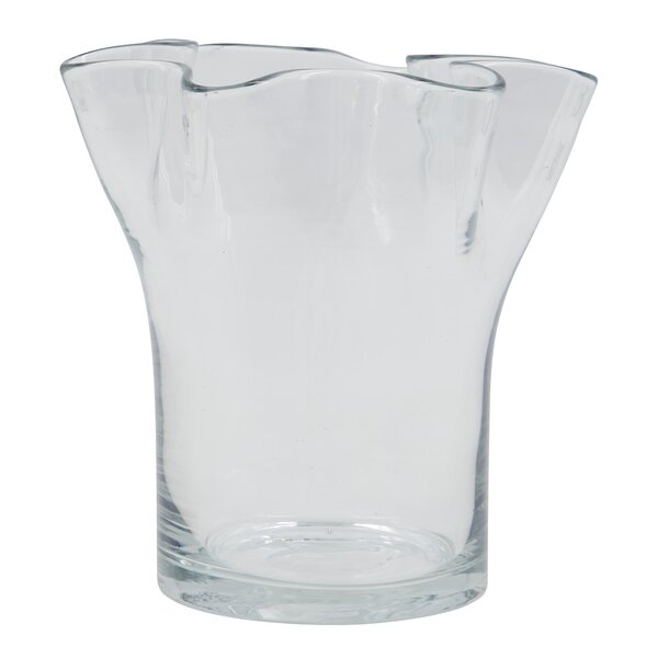 Plis vase 17 cm klar
