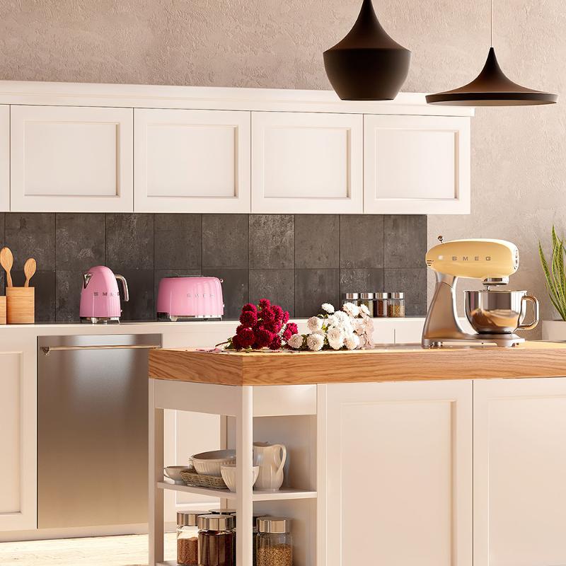 Brødrister TSF01 2 skiver pastellrosa