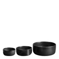 Raw skålsett 3 deler 19,5 cm titanium black
