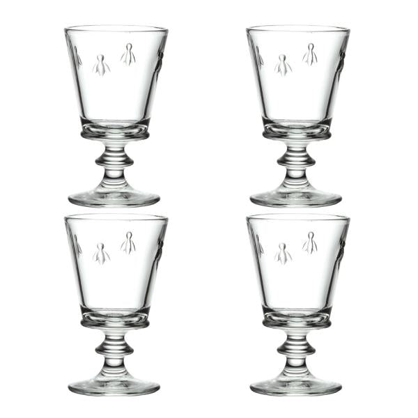 Abeille vinglass 24 cl 4 stk klar