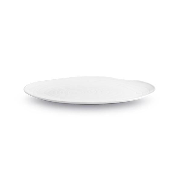 Boulogne tallerken oval 18 cm hvit