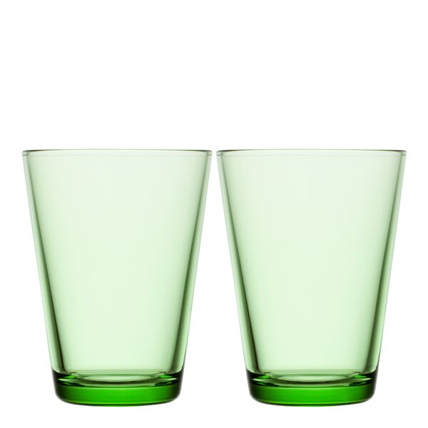 Kartio glass 40 cl 2 stk eplegrønn