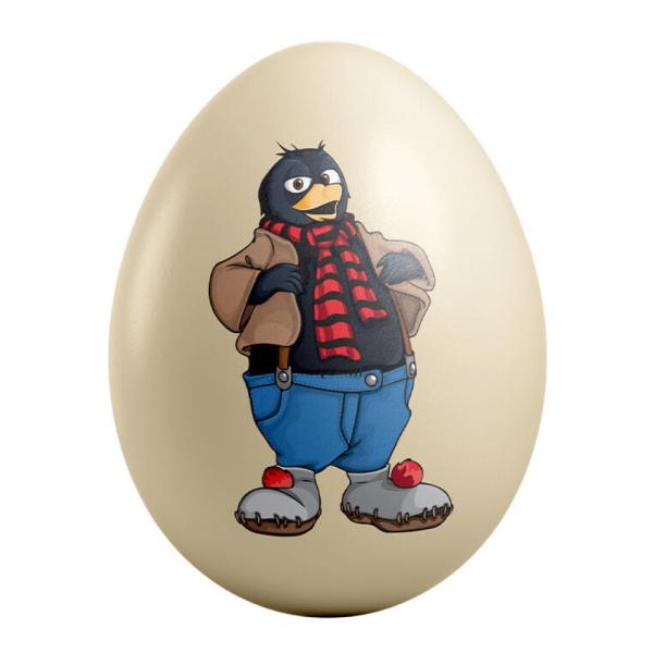 Påskeegg metall 15 cm Solan beige