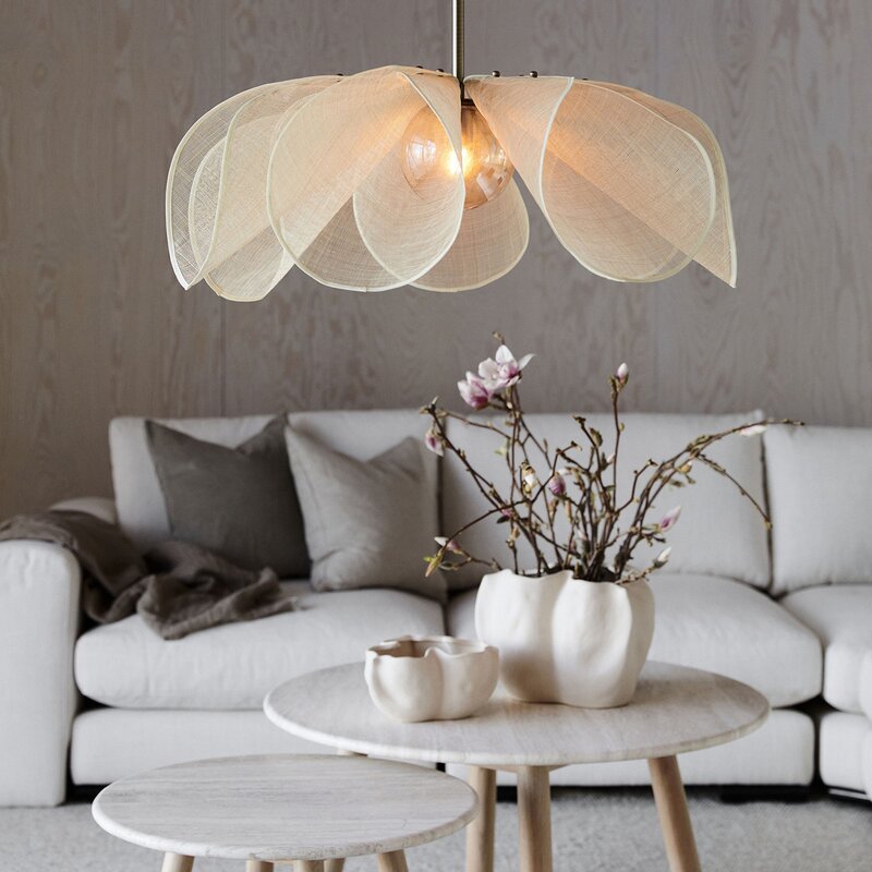 Styrka taklampe 75 cm beige