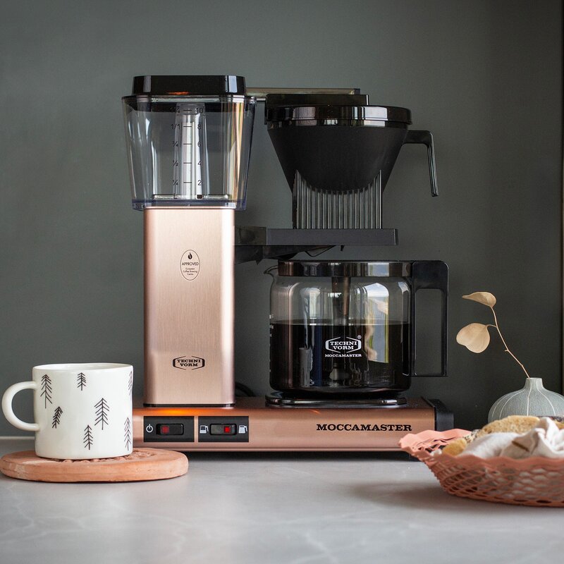 Optio kaffetrakter 1,25L rosegull