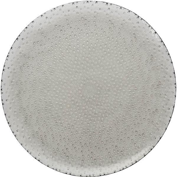 RAW Glass Beads middagstallerken 27 cm smoke