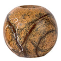 Sten lysestake 6 cm brun
