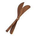 Teak smørkniv sett 2 deler 18 cm