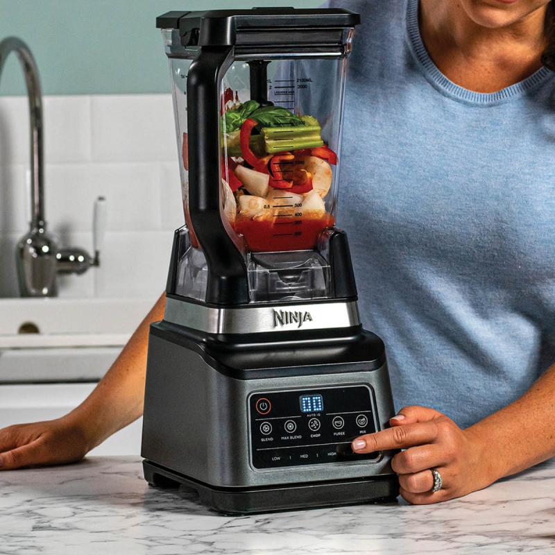 3-i-1 foodprocessor m/auto iQ 21/1,8+0,7L svart/sølv