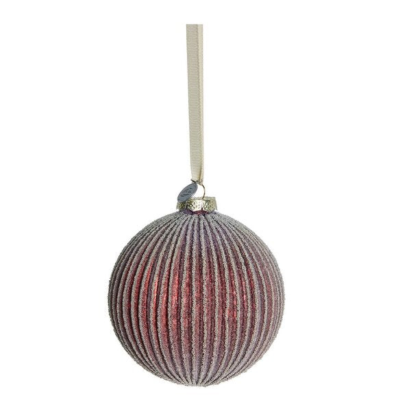 Norille juledekorasjon 10 cm mørkerød