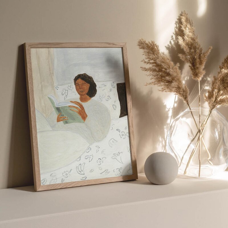 The Poster Club x Isabelle Vandeplassche poster 30x40 cm morning read