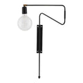 Swing vegglampe 35 cm svart