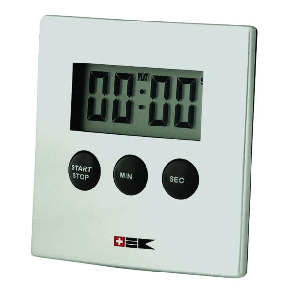 Digital timer aluminium grå