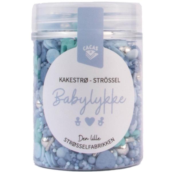 Kakestrøssel baby blå babylykke 85g