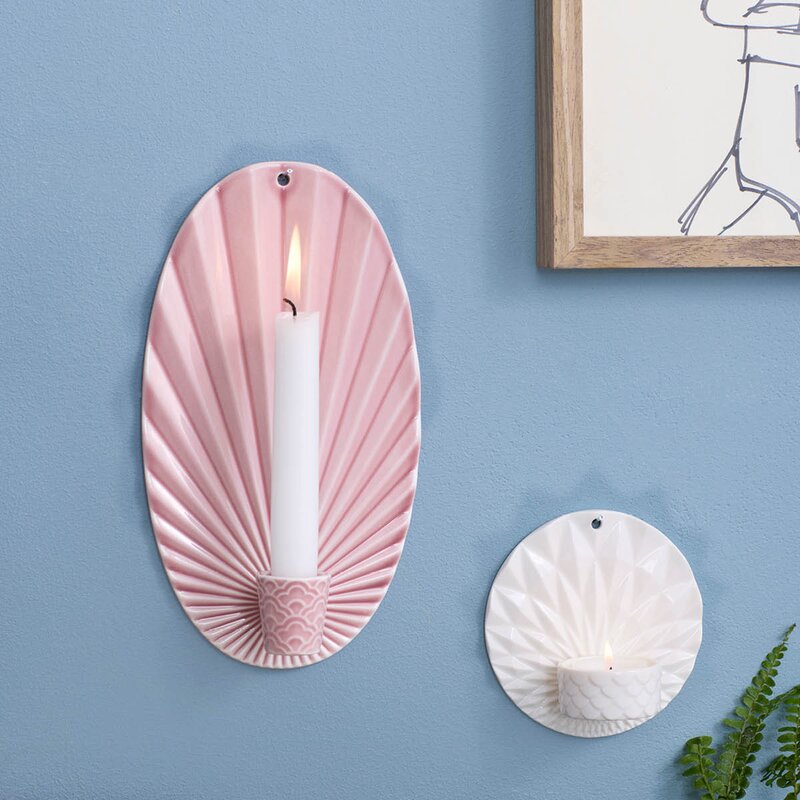 Pipanella Waves vegglysestake 24,5 cm blush