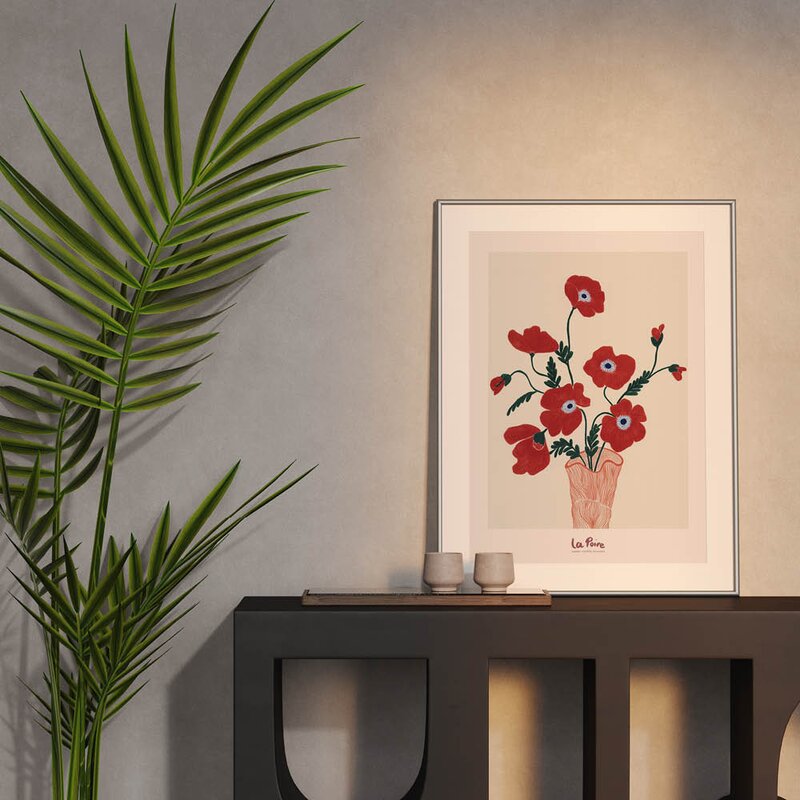 La Poire poster 50x70 cm poppies