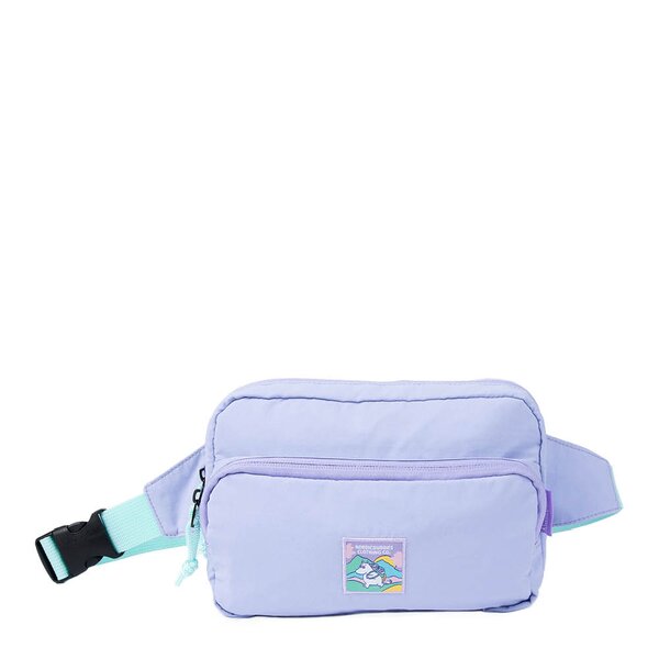 Mummi retro mageveske 25x15 cm Mummitroll på eventyr lilla