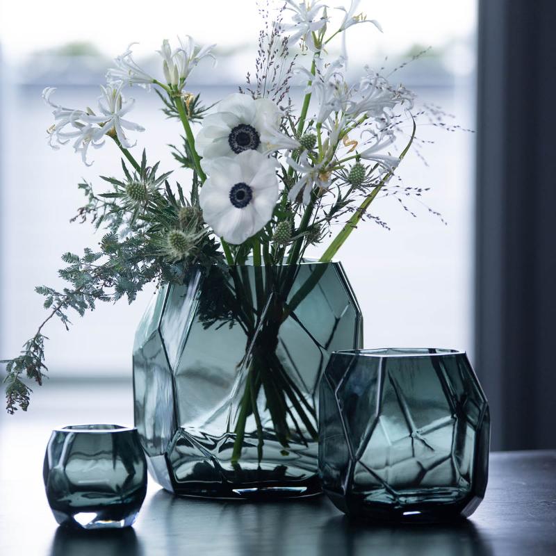 Iglo vase stor 22 cm askesvart