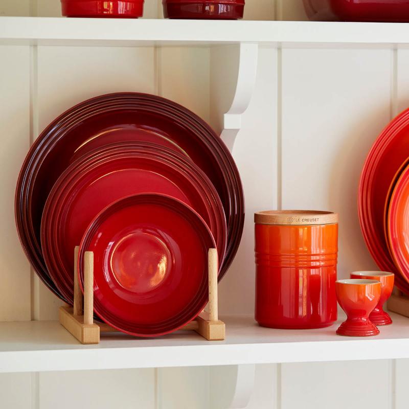 Signature flat tallerken stentøy 27 cm cerise
