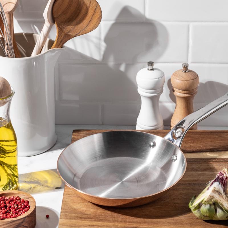 Prima Matera stekepanne 28 cm kobber/rustfritt stål