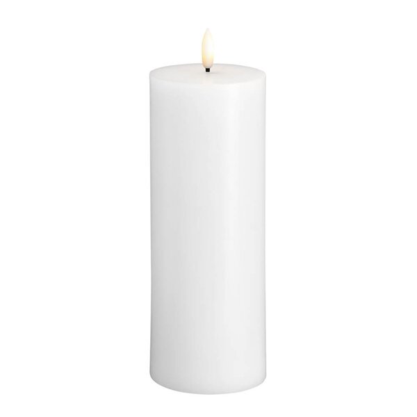 Kubbelys LED 7,4x20 cm silk hvit