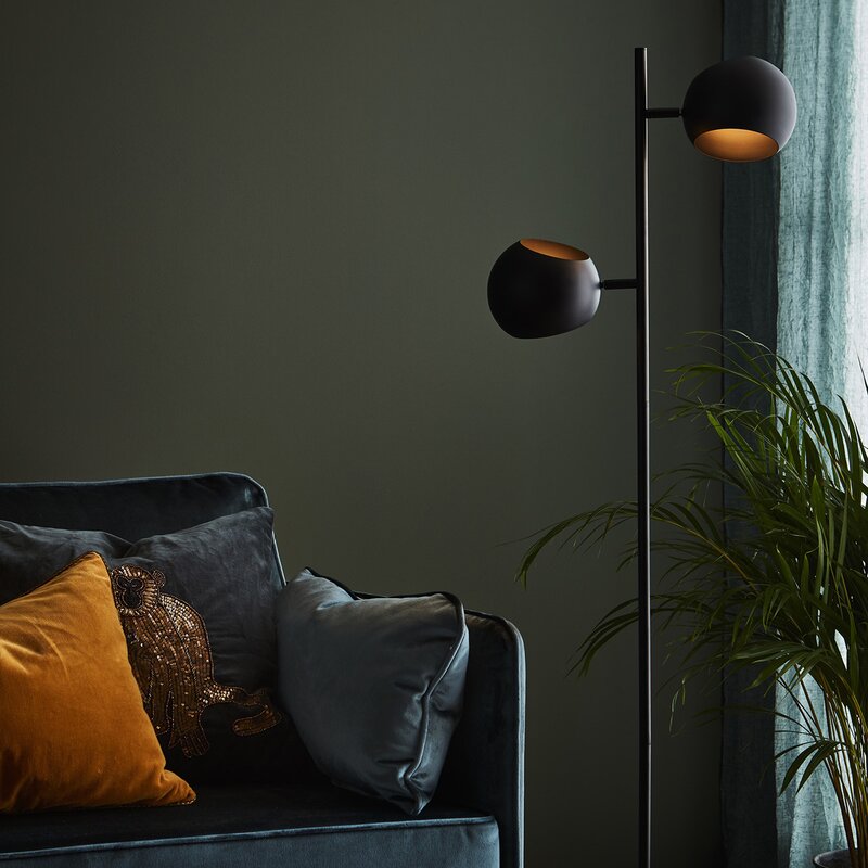 Edgar gulvlampe 145 cm svart