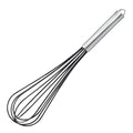 Visp m/belegg 30 cm rustfritt stål