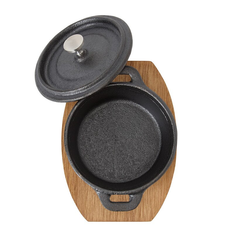 Classic minigryte 10 cm svart/natur