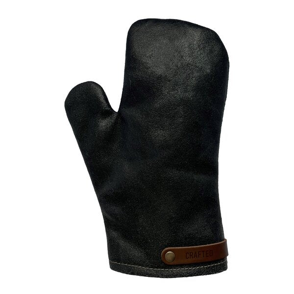 Leather grytevott svart
