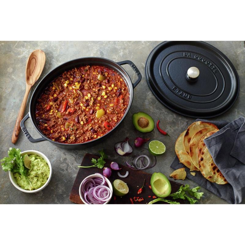 La Cocotte oval gryte 31 cm 5,5L svart