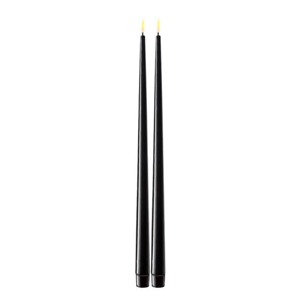 LED shiny dinner 2,2x38 cm 2 stk svart